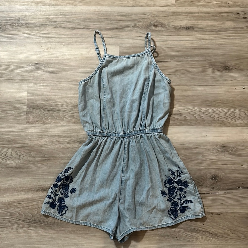 Mossimo Light Blue Romper